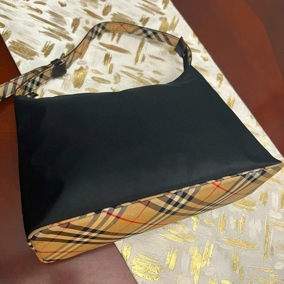 Burberry Blue Label Handbag Nova Check Black - Picture 2 of 12